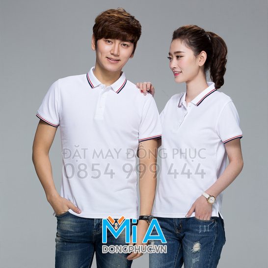 Đồng phục áo thun cổ bo trụ cài nút 142 Đồng phục áo thun cổ bo trụ cài nút 142
