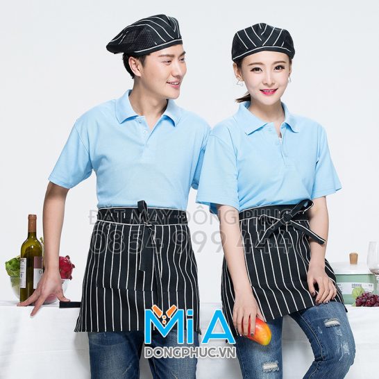 Đồng phục áo thun cổ bo trụ cài nút 146