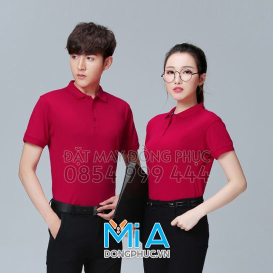Đồng phục áo thun cổ bo trụ cài nút 153 Đồng phục áo thun cổ bo trụ cài nút 153
