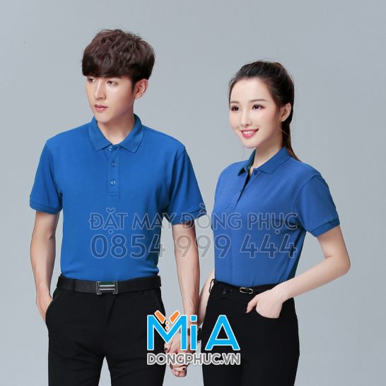 Đồng phục áo thun cổ bo trụ cài nút 154 Đồng phục áo thun cổ bo trụ cài nút 154