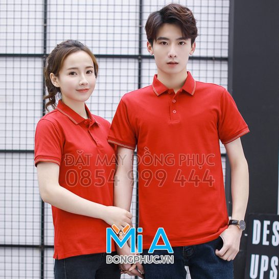 Đồng phục áo thun cổ bo trụ cài nút 159 Đồng phục áo thun cổ bo trụ cài nút 159