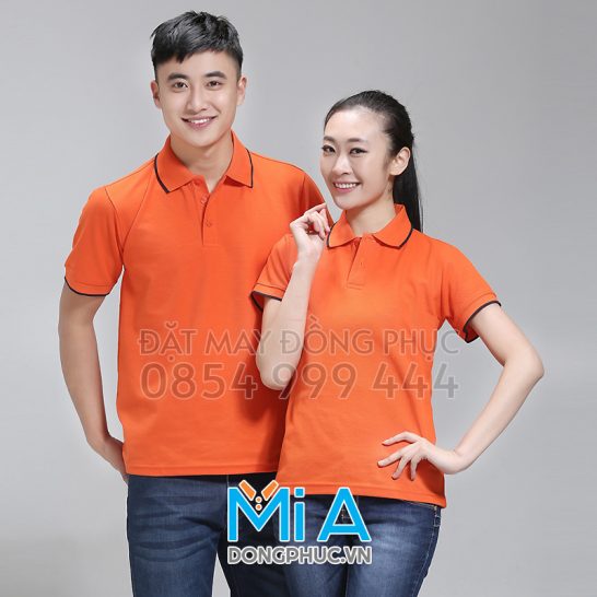 Đồng phục áo thun cổ bo trụ cài nút 161 Đồng phục áo thun cổ bo trụ cài nút 161