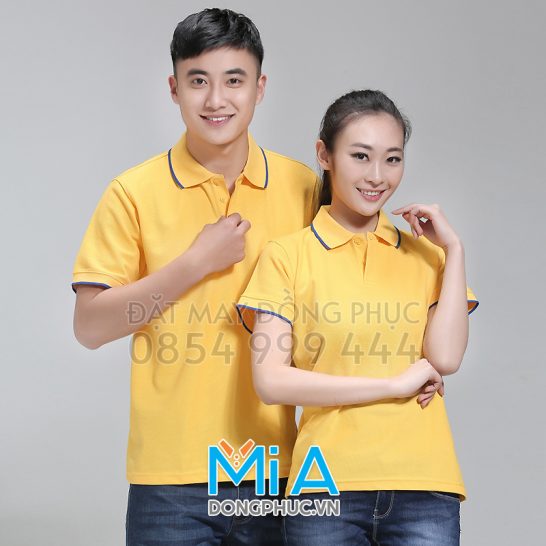 Đồng phục áo thun cổ bo trụ cài nút 162 Đồng phục áo thun cổ bo trụ cài nút 162