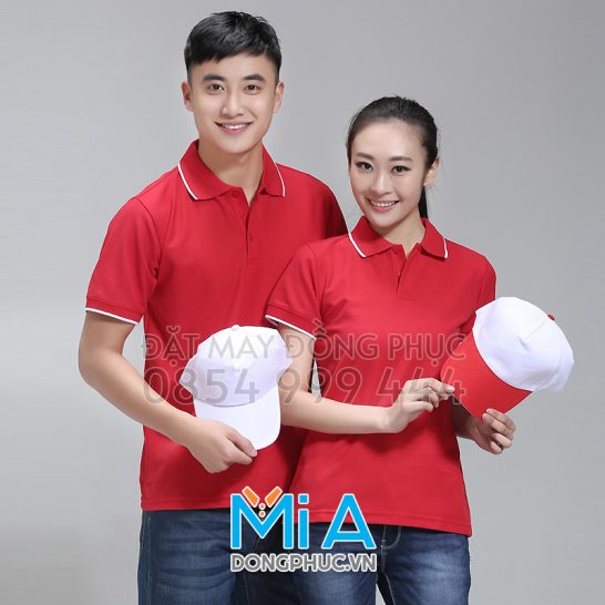 Đồng phục áo thun cổ bo trụ cài nút 167 Đồng phục áo thun cổ bo trụ cài nút 167