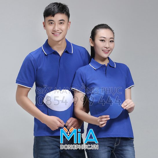 Đồng phục áo thun cổ bo trụ cài nút 168 Đồng phục áo thun cổ bo trụ cài nút 168