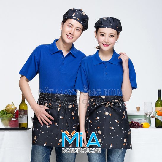 Đồng phục áo thun cổ bo trụ cài nút 174