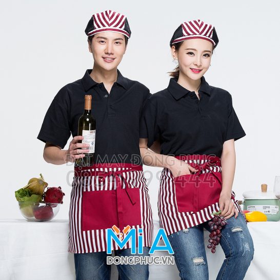 Đồng phục áo thun cổ bo trụ cài nút 175
