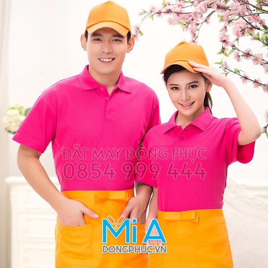 Đồng phục áo thun cổ bo trụ cài nút 176 Đồng phục áo thun cổ bo trụ cài nút 176