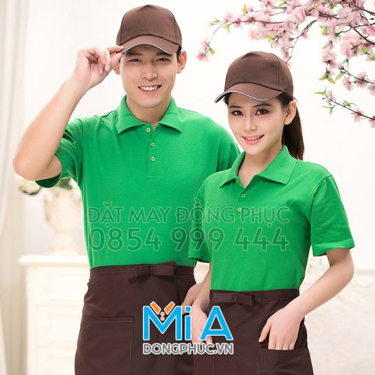 Đồng phục áo thun cổ bo trụ cài nút 177 Đồng phục áo thun cổ bo trụ cài nút 177