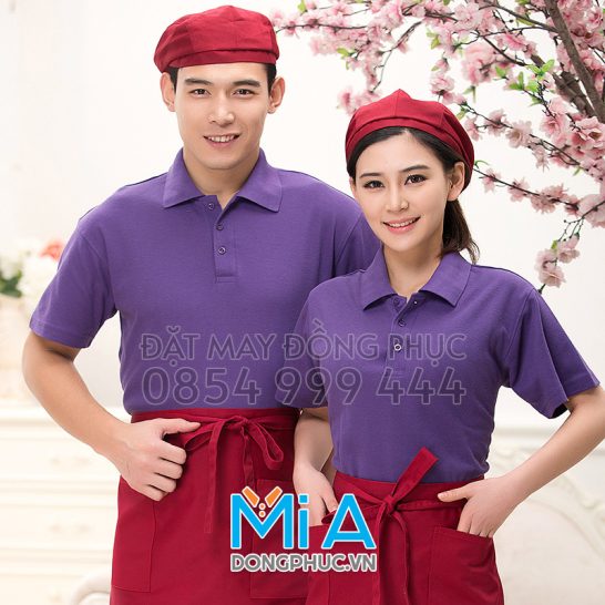 Đồng phục áo thun cổ bo trụ cài nút 181 Đồng phục áo thun cổ bo trụ cài nút 181