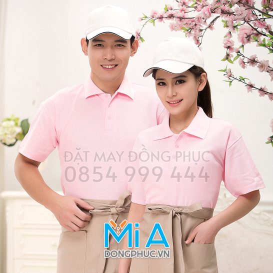 Đồng phục áo thun cổ bo trụ cài nút 182 Đồng phục áo thun cổ bo trụ cài nút 182