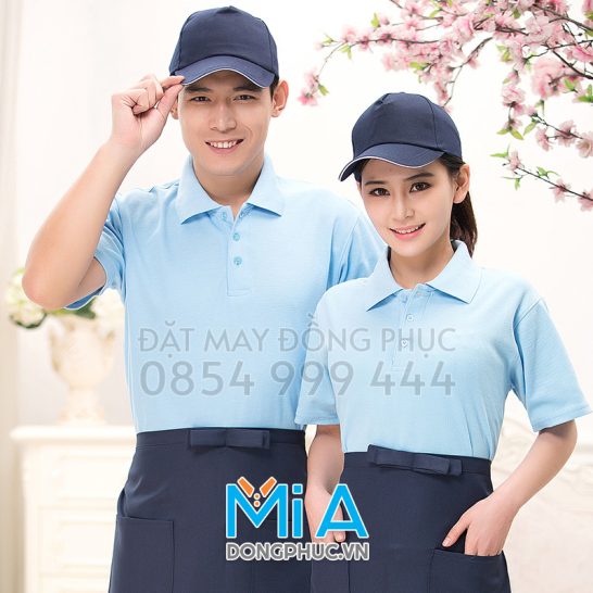 Đồng phục áo thun cổ bo trụ cài nút 183 Đồng phục áo thun cổ bo trụ cài nút 183
