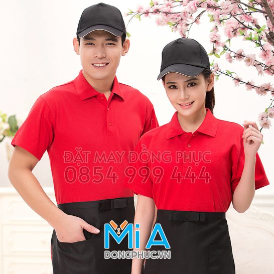 Đồng phục áo thun cổ bo trụ cài nút 184 Đồng phục áo thun cổ bo trụ cài nút 184
