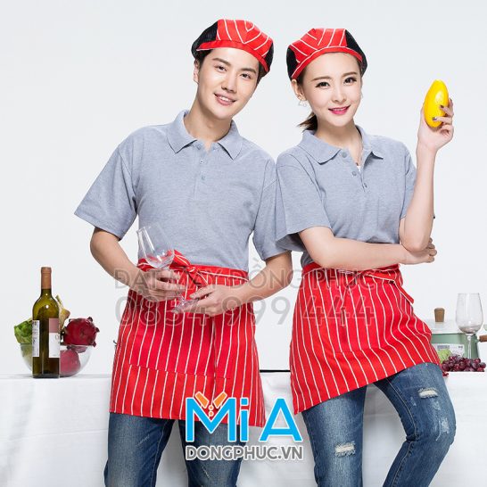Đồng phục áo thun cổ bo trụ cài nút 190