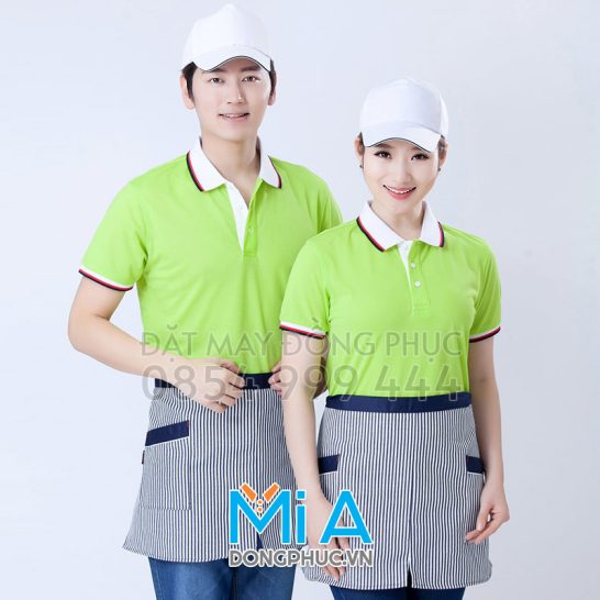 Đồng phục áo thun cổ bo trụ cài nút 194 Đồng phục áo thun cổ bo trụ cài nút 194