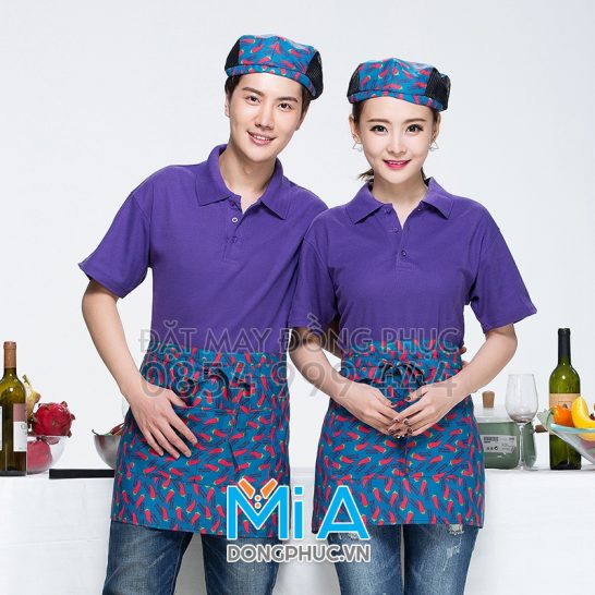 Đồng phục áo thun cổ bo trụ cài nút 199