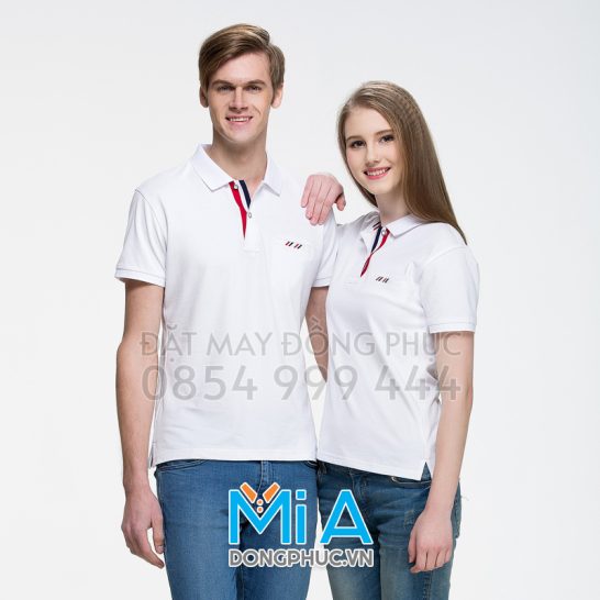 Đồng phục áo thun cổ bo trụ cài nút 209