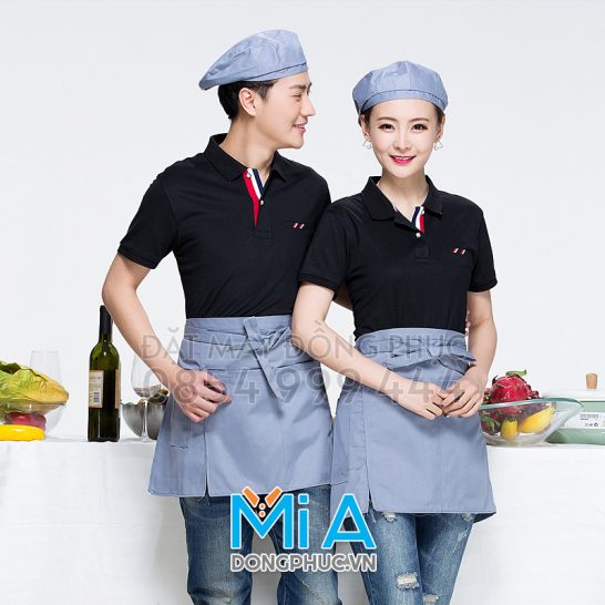 Đồng phục áo thun cổ bo trụ cài nút 220