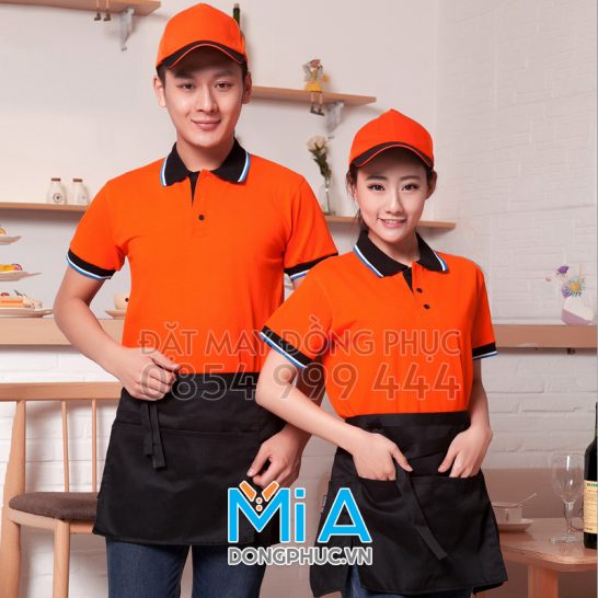 Đồng phục áo thun cổ bo trụ cài nút 227