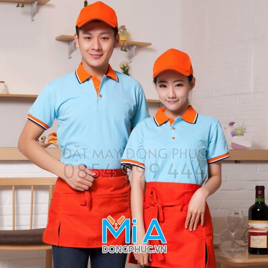 Đồng phục áo thun cổ bo trụ cài nút 228