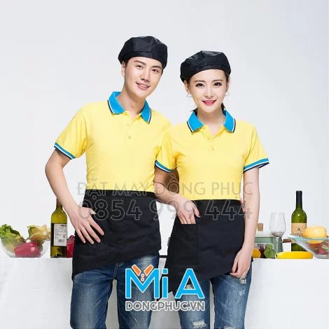 Đồng phục áo thun cổ bo trụ cài nút 265