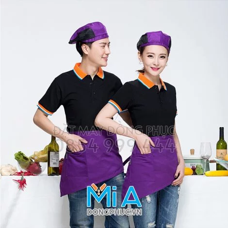 Đồng phục áo thun cổ bo trụ cài nút 267