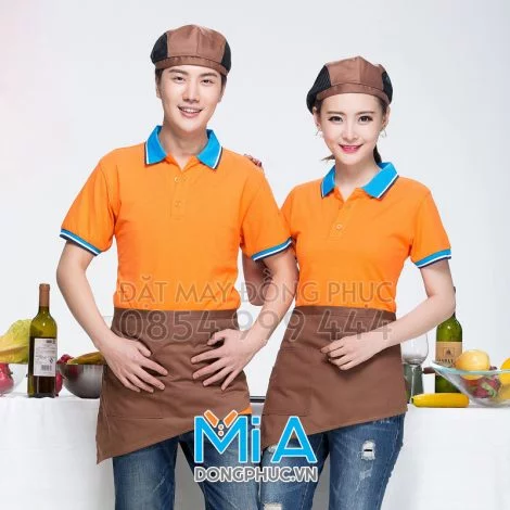 Đồng phục áo thun cổ bo trụ cài nút 269