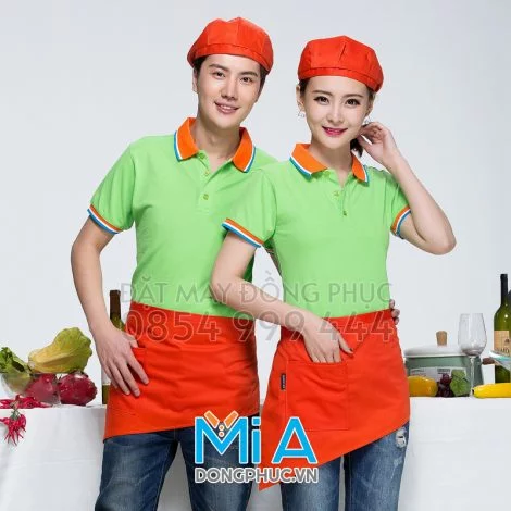 Đồng phục áo thun cổ bo trụ cài nút 271