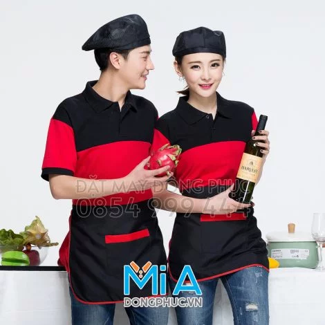 Đồng phục áo thun cổ bo trụ cài nút 275