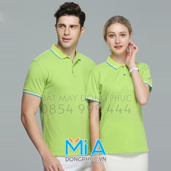 Đồng phục áo thun cổ bo trụ cài nút 279