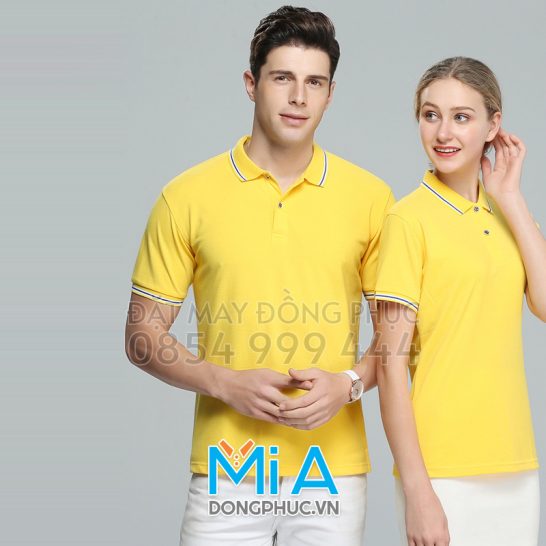 Đồng phục áo thun cổ bo trụ cài nút 280