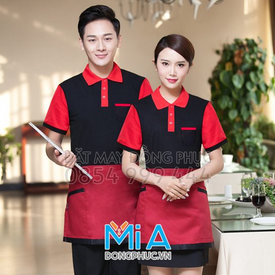 Đồng phục áo thun cổ bo trụ cài nút 283