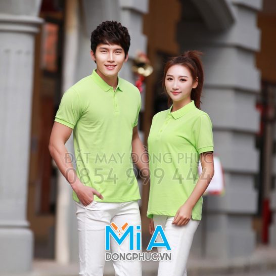 Đồng phục áo thun cổ bo trụ cài nút 290 Đồng phục áo thun cổ bo trụ cài nút 290