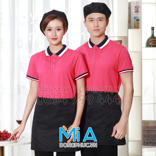 Đồng phục áo thun cổ bo trụ cài nút 295