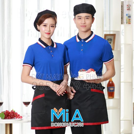 Đồng phục áo thun cổ bo trụ cài nút 298
