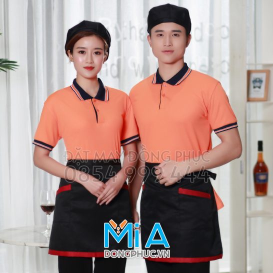 Đồng phục áo thun cổ bo trụ cài nút 304 Đồng phục áo thun cổ bo trụ cài nút 304