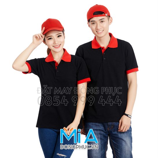 Đồng phục áo thun cổ bo trụ cài nút 308 Đồng phục áo thun cổ bo trụ cài nút 308