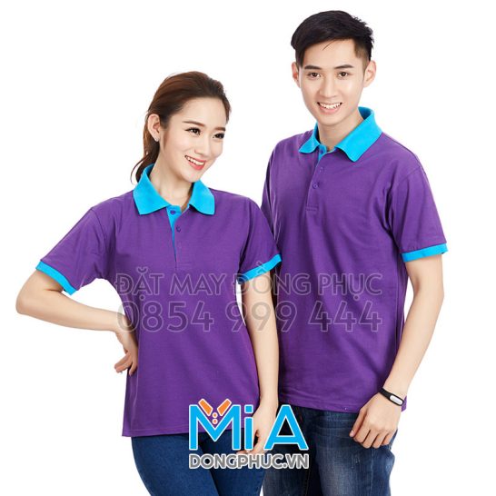 Đồng phục áo thun cổ bo trụ cài nút 315 Đồng phục áo thun cổ bo trụ cài nút 315