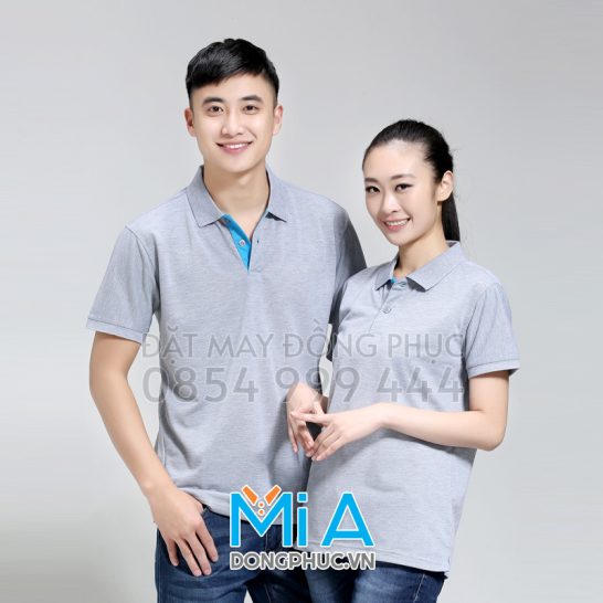 Đồng phục áo thun cổ bo trụ cài nút 319 Đồng phục áo thun cổ bo trụ cài nút 319