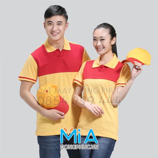 Đồng phục áo thun cổ bo trụ cài nút 320 Đồng phục áo thun cổ bo trụ cài nút 320