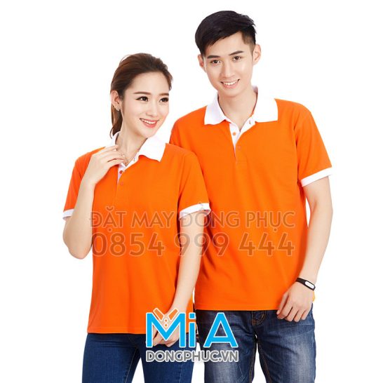 Đồng phục áo thun cổ bo trụ cài nút 322 Đồng phục áo thun cổ bo trụ cài nút 322