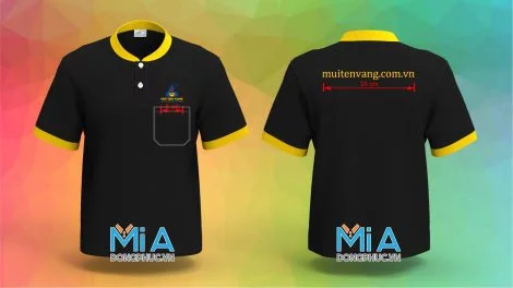 Đồng phục cổ bo ngắn trụ cài nút Mũi Tên Vàng