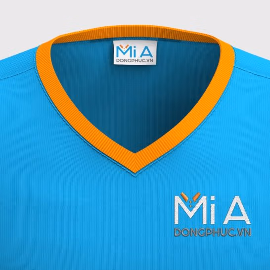 Mẫu áo thun đồng phục cổ tim