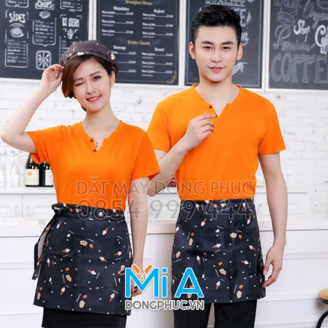 Áo thun đồng phục cổ tim 027