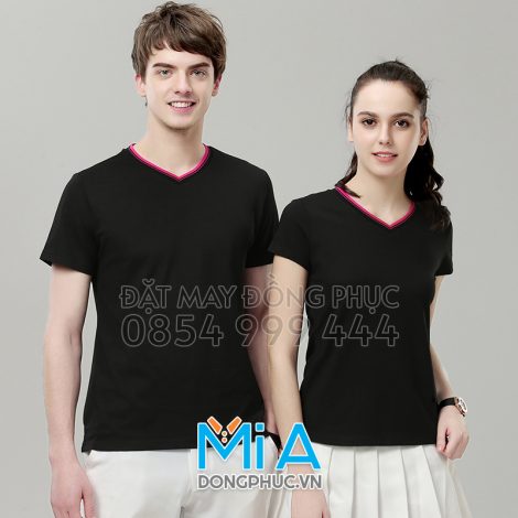 Áo thun đồng phục cổ tim 031