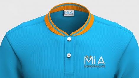 Áo thun đồng phục cổ bo ngắn trụ cài nút Áo thun đồng phục cổ bo ngắn trụ cài nút