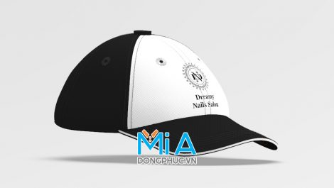 Đồng phục nón lưỡi trai màu xanh đen phối trắng Đồng phục nón lưỡi trai màu xanh đen phối trắng