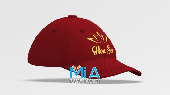 Nón lưỡi trai đồng phục màu đỏ đô