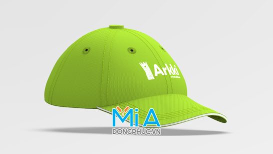 Nón lưỡi trai màu xanh cốm viền môi trắng