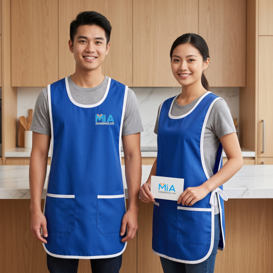 May tạp dề đồng phục